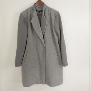 Kenneth Cole Double Face Longline Coat Gray Size XL